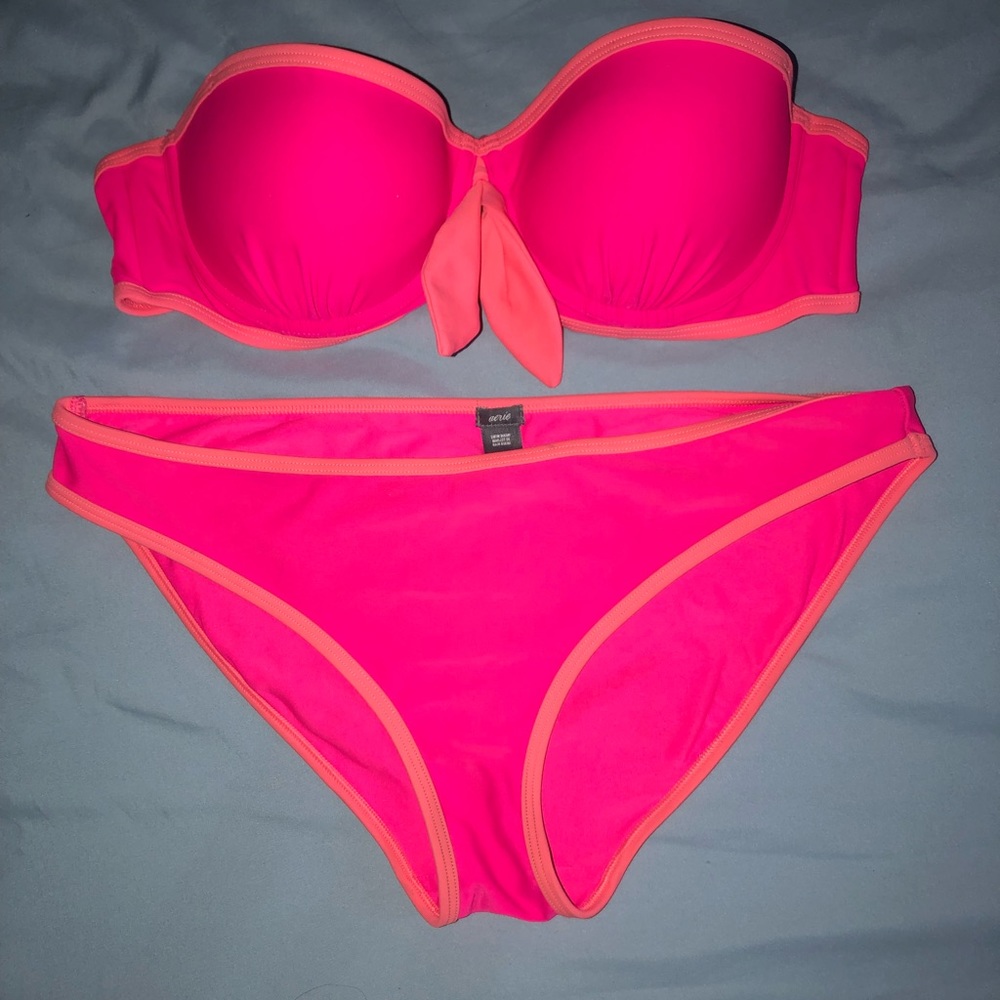 Aerie pink bikini